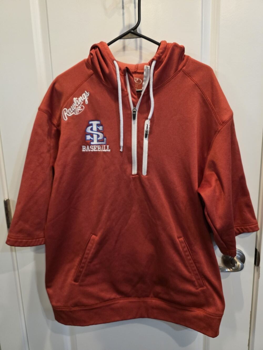 St Louis Cardinals 1/4 Zip Sweatshirt JERSEY Mens XL